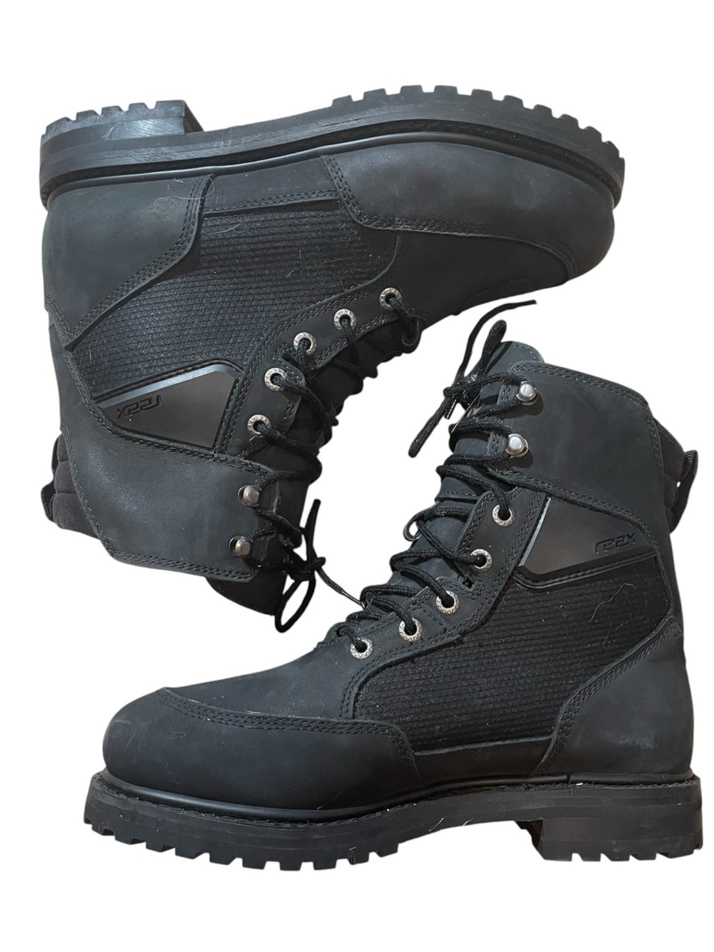C5- Reax tasked boot Black Men's Lace-Up Work Boots with Lug Sole